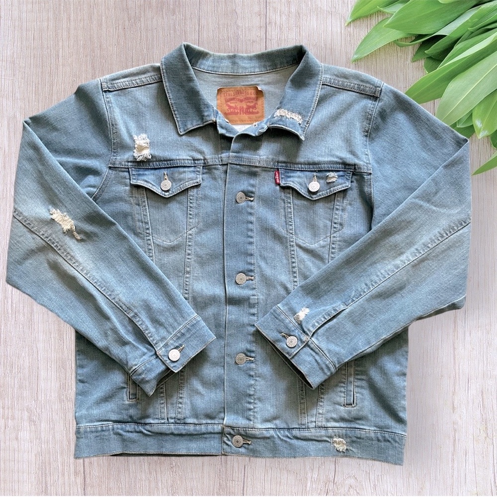 Levi's Big Boys' Classic Denim Jean Jacket Large